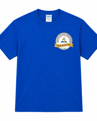 Lights Of Life Ministries Shirt in Blue Look