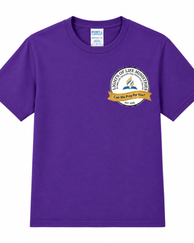 Lights Of Life Ministries Shirt in Purple Look
